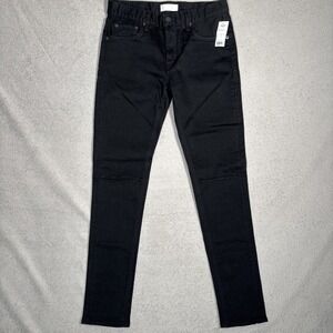 NWT‎ Moussy Vintage Womens Black Slim Jeans Distressed Size 30 Made Japan New